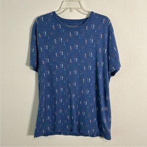 Banana Republic Vintage Tee Men’s Large Surf All Over Print T-Shirt 100% Cotton